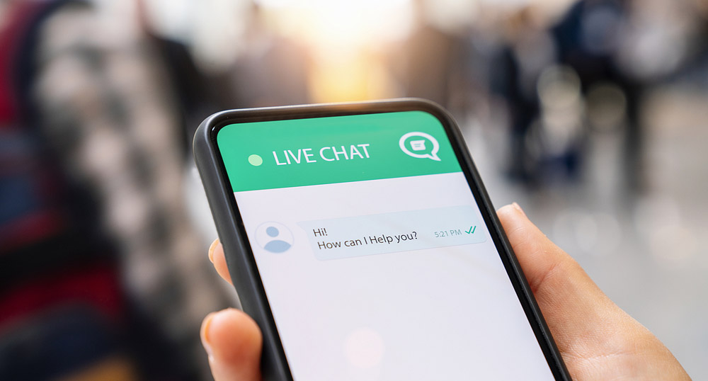 Live chat prompt