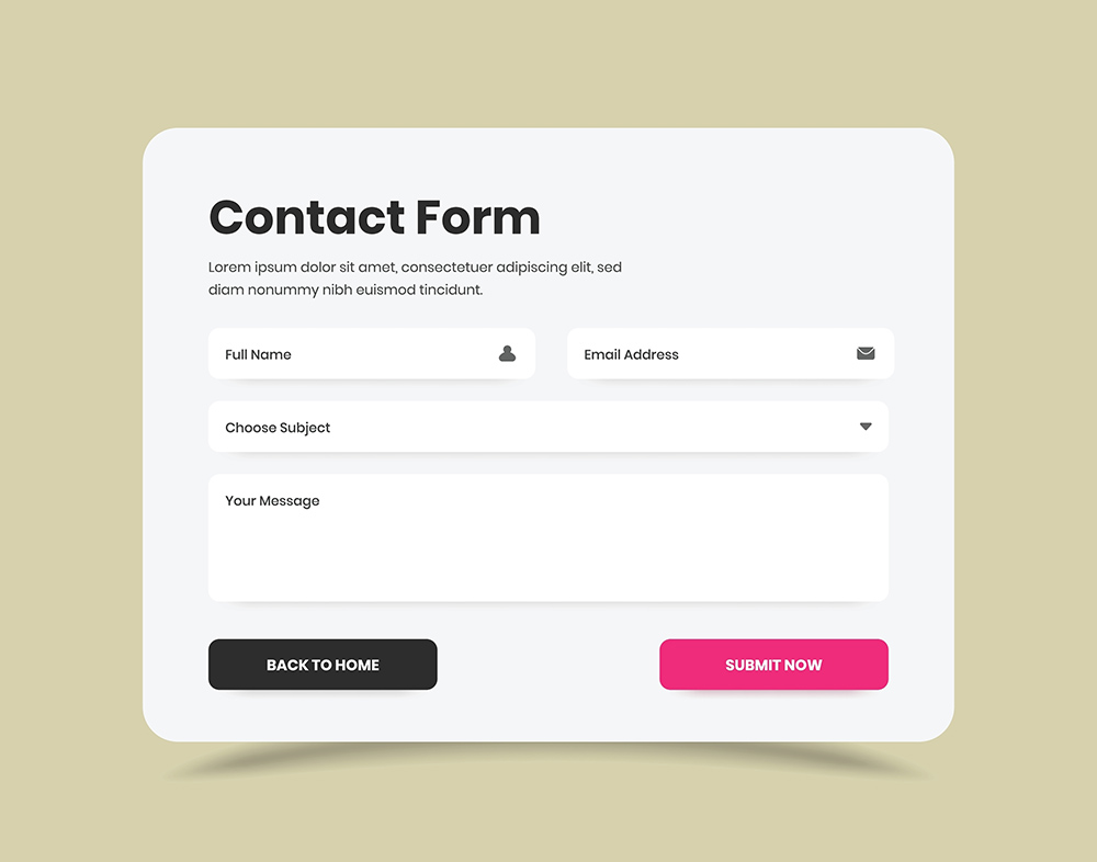 “Contact” form