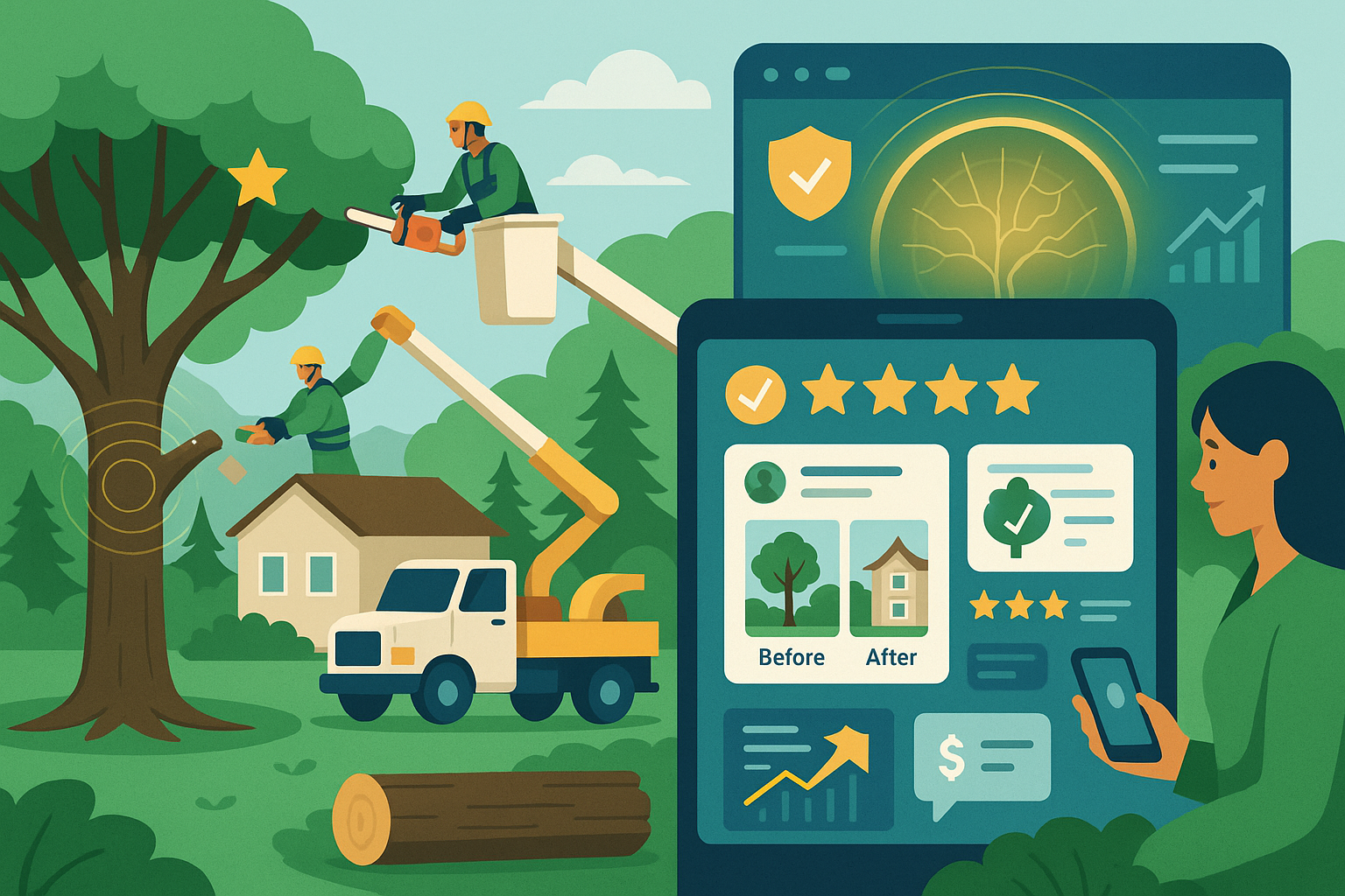 Local Tree Service Business Reputation Management Software