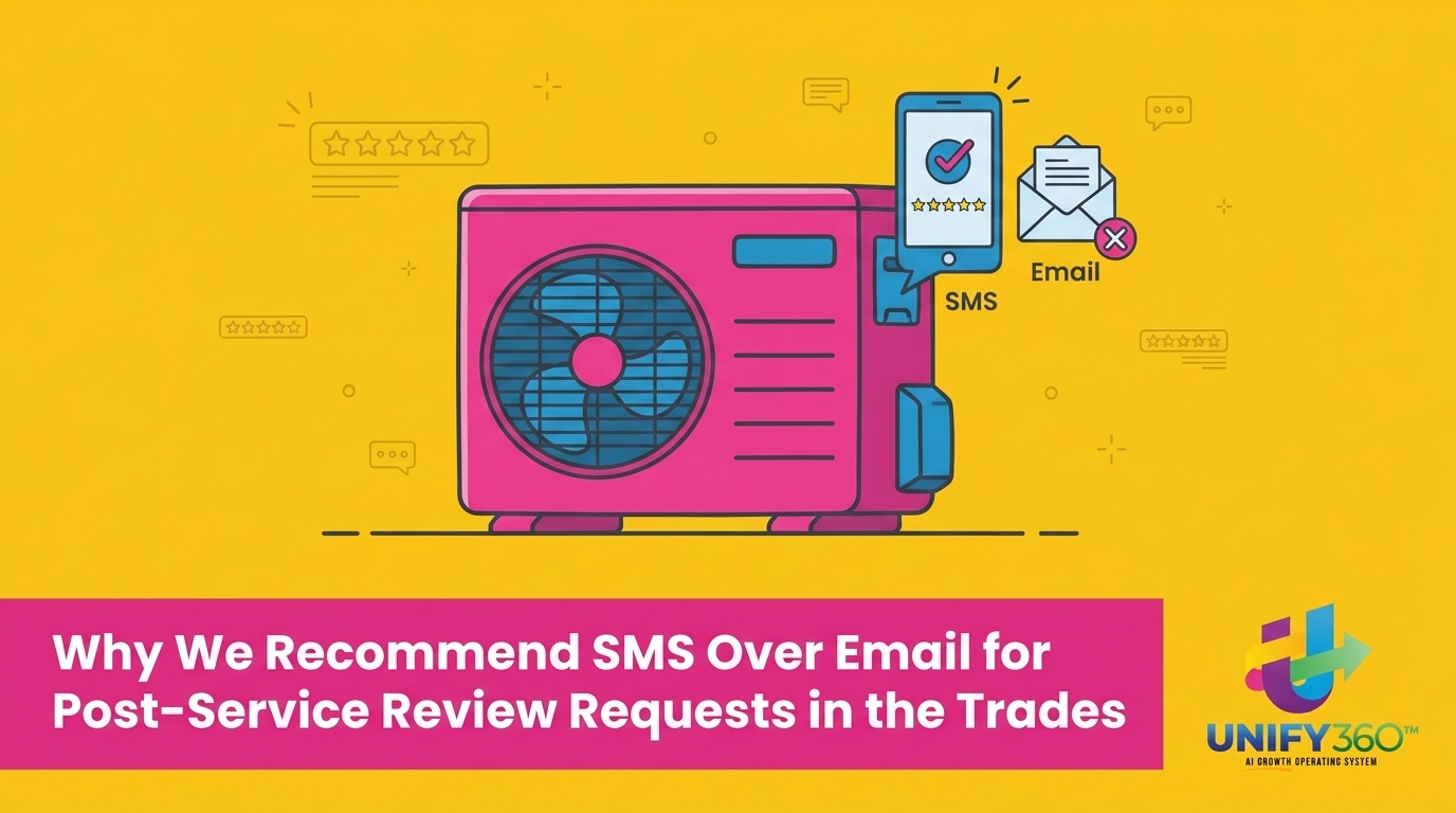Why We Recommend SMS Over Email for Post-Service Review Requests in the Trades — featured image